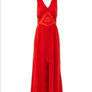 Orange Silk Chopette Dress